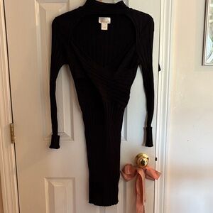 Abella Black Long Sleeve Dress